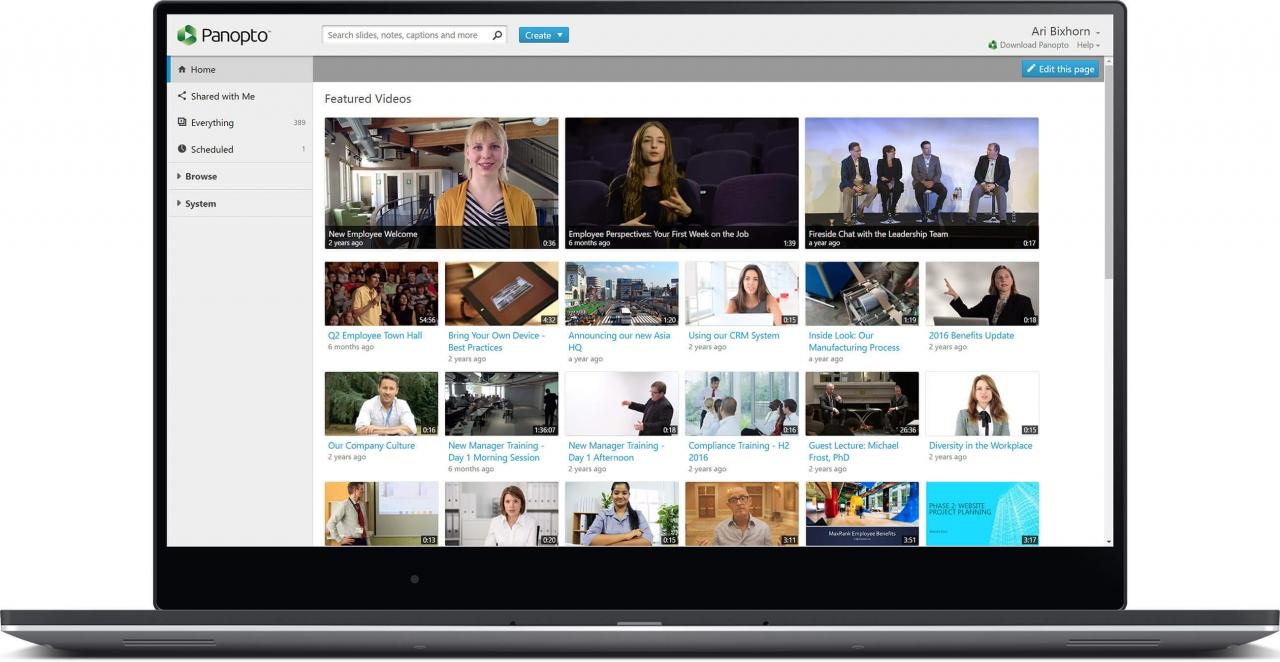 Upload and host your videos in a secure "Corporate YouTube"